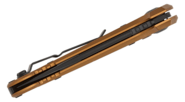 Microtech 2023 LUDT BLACK BLADE STD TAN HANDLE 1135-1TA - KNIFESTOCK