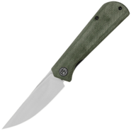 Petrified Fish PFP07 Viking Satin K110 Green Micarta PFP07GRMS - KNIFESTOCK