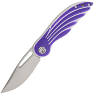 Petrified Fish PFE06 Nightingale Sand blasting 14C28N Purple G10 PFE06PP - KNIFESTOCK