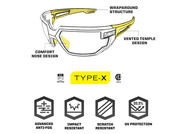 Mechanix Type-X | Black Frame | Clear Lens VXS-10AE-PE - KNIFESTOCK