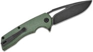 Kansept Kryo Black Stonewashed 12C28N Green Micarta T1001M2 - KNIFESTOCK