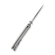 Sencut Regnator White / Black G10 HandleSatin Finished 9Cr18MoV BladeLiner Lock - KNIFESTOCK