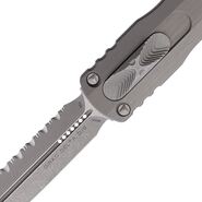 Microtech DIRAC DELTA D/E APOCALYPTIC FULL SERRATE NATURAL CLEAR 227-12APNC - KNIFESTOCK
