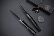 Petrified Fish PFP05Deepsea Black Stonewash K110 Szénszálas Fekete G10 PF - KNIFESTOCK