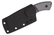 Kansept Korvid S Black Stonewashed 14C28N Black Micarta + Kydex Sheath G2030A1 - KNIFESTOCK