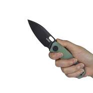 KUBEY Hyde Liner Lock Folding Knife Jade G10 Handle KU2104C - KNIFESTOCK