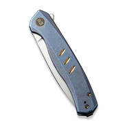 WE Seer Knife Blue Titanium Handle Hand Rubbed Silver CPM-20CV Blade Limited Edition 610 Pcs WE20015 - KNIFESTOCK