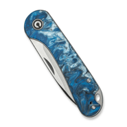 Civivi Elementum Slip Joint Blue Ocean Resin HandleSatin Finished 14C28N Blade - KNIFESTOCK