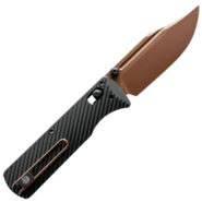 Vosteed Vombat M390 Copper Dune Aluminum Black A4106 - KNIFESTOCK