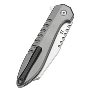 Kansept Kosame Stonewashed 154CM,Stonewashed Ti with Jade G10 Inlay T1093F6 - KNIFESTOCK