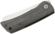 Petrified Fish PFE05 Flavorist Satin K110 Black Micarta PFE05DMP - KNIFESTOCK