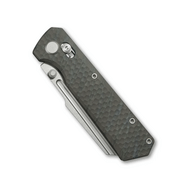 GEO Knife Noxiz SW M390 Blade Tiger Stripe Pattern Flamed Ti - KNIFESTOCK