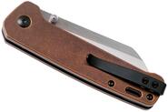 QSP Mes Penguin, Satin D2 Lemmet, Stonewash Koperen Handvat QS130-K - KNIFESTOCK