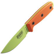 ESEE Knives ESEE-3PM-VG Model 3 Venom Green survival knife with sheath + belt clip - KNIFESTOCK