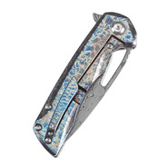 KANSEPT Mini Kryo Damascus Blade Frame Lock K2001S2 - KNIFESTOCK