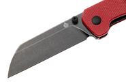QPS Penguin V2 D2, Black Stonewash, Griff: Rotes Micarta QS130V2-D2 - KNIFESTOCK