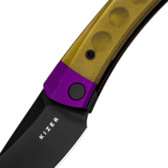 Kizer Liner Lock Mini Momo Vladimir Legachev Nitro-V Aluminium(Purple)+PEI V3663A1 - KNIFESTOCK