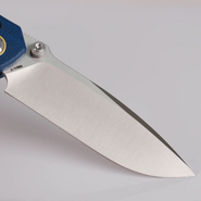 Vosteed Corsair Nitro-V Satin Blue Micarta CS29NWML - KNIFESTOCK