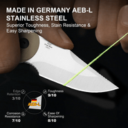 Kizer Drop Bear Fix AEB-L,Satin,G10 - KNIFESTOCK