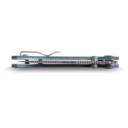 Vosteed Naga S35VN Satin Blue Norplex UltreX™ Micarta A3901 - KNIFESTOCK