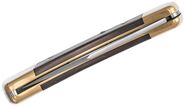 BUCK 110 Hunter Lockback, Ébenfa Markolat, Bőr Tok BU110 - KNIFESTOCK