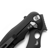 LionSteel L.E.One Mid Faca Dobrável OLD BLACK lâmina M390, cabo de alumínio PRETO - KNIFESTOCK