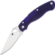 Spyderco Military 2 Dark Blue G-10 CPM S110V Reveal 14 C36GPDBL2 - KNIFESTOCK