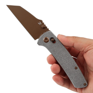 Kansept Main Street Rose Gold Coated 154CM, Black Micarta T1015V11 - KNIFESTOCK