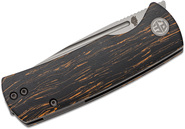 Petrified Fish PFP01X Beluga Sand blasting 14C28N Orange Gmascus G10 PFP01XODMP - KNIFESTOCK