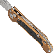 Microtech L.U.D.T.® S/E Gen III Tan Stonewash Partial Serrated 1135-11TA - KNIFESTOCK