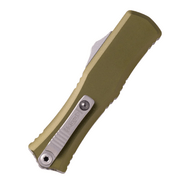Microtech HERA II MINI D/E STONEWASH PART SERRATE OD GREEN 1702M-11OD - KNIFESTOCK