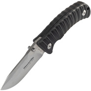 BLACK FOX metsästyspuukko DROP POINT BLD 440C MUSTA KAHVA NYLON KUMI BF-130B - KNIFESTOCK
