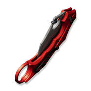 CIVIVI Incisor II Red Aluminum Handle Damascus Blade C16016B-DS1 - KNIFESTOCK