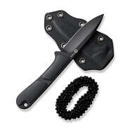 CIVIVI Mini Elementum Fixed Blade Black G10 Handle Black Nitro-V Blade C23010-1 - KNIFESTOCK