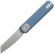 Vosteed Corgi (SF) 14C28N Satin Sheepsfoot Micarta Bleue A0725 - KNIFESTOCK