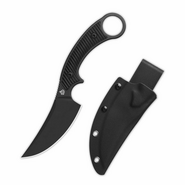QPS Viper 10Cr15MoV, svart stonewash, Handtag: Svart G10 QS166-A2 - KNIFESTOCK