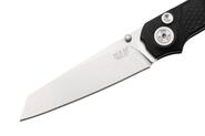 MKM MIURA – CPM Magnacut SW bld - SOLID Black Alu hdl, BUTTON LOCK - REV. S/S CLIP MK MI-ABK - KNIFESTOCK