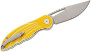 Petrified Fish PFE06 Nightingale Sand blasting 14C28N Yellow G10 PFE06YP - KNIFESTOCK
