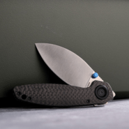 Vosteed Shilin Cutter Elmax Satin Black Carbon Fiber A2810 - KNIFESTOCK