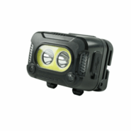Technik čelovka s pogumovaním, LED CREE XPG-2+LED COB, USB-C, červené svetlo, stroboskop - KNIFESTOCK