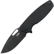 Kubey nôž Tityus Black G10, Blackwash 14C28N - KNIFESTOCK