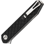 COUTEAU PLIANT BLACK FOX RELOADED MANCHE G10 NOIR LAME SATINÉE 440C - KNIFESTOCK