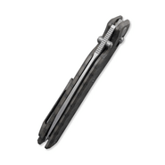 GEO Knife FANTASM SW M390 Blade Tiger Stripe Pattern Flamed Ti - KNIFESTOCK