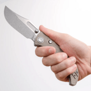 Vosteed Naga S35VN Stonewash Green Norplex UltreX™ Micarta A3902 - KNIFESTOCK