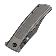 Kansept knives Bison Blackwash CPM S35VN Grå Anodiserad och Stonewashed Titan - KNIFESTOCK