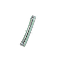 KUBEY Flash Liner Lock Flipper Folding Knife Jade G10 Handle KU158I - KNIFESTOCK