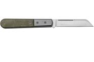 Lionsteel SheepFoot M390 blade,  green Canvas Handle, Ti Bolster &amp; liners CK0115 CVG - KNIFESTOCK