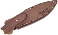 Lionsteel Fixed knife m390 blade NATURAL Canvas handle, Ti guard, leather sheath WL1  CVN - KNIFESTOCK