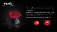 Fenix AOF-L Flashlight Filter, Red FEAOFLRED - KNIFESTOCK