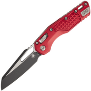 Microtech MSI S/E BLACK STANDARD ALUMINUM FRAG RED 210-1FRRD - KNIFESTOCK